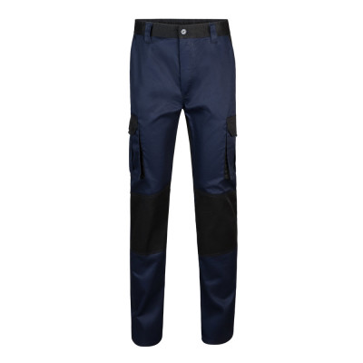 VL NJORD. Two-tone multi-pocket twill trousers (240 g/m²), in cotton (35) and polyester (65)